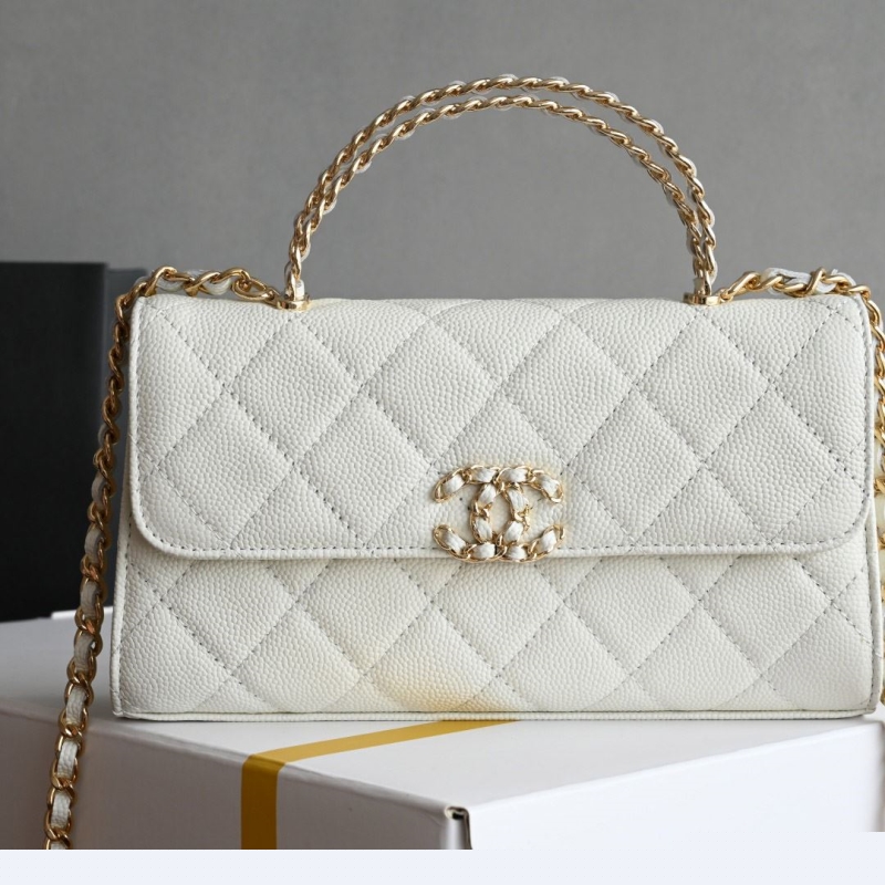 Ch*el top handle bags